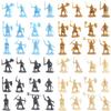 200PCS Miniature Soldier Small Soldier Military Model Plastic Soldier Mannequin Children Fighting Toy Multiple Postures