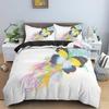Housse de couette papillon taille King Queen Ensemble de literie animalier floral pour adolescents adultes Belle fleur 2/3 pièces Housse de couette en polyester