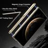 Magnetic Hinge Holder Case for Huawei Mate X6 Only Back Wireless Charge Frosted Plating Plastic Cover for Huawei Mate X5 X3 Case