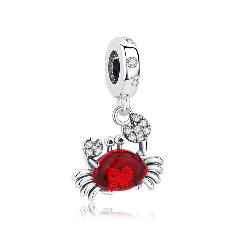 Original 925 Silver Charm Bead Love Dog Cat Paw Panda Firefly Pendant Charms Fit Bracelets Necklaces Women Jewelry
