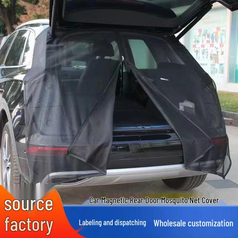 Car Tailgate Magnetic Mosquito Screen Sunshade Mesh