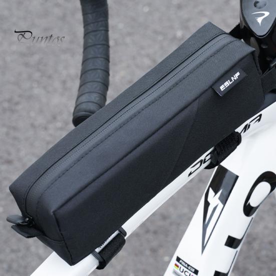 Bicycle Top Tube Bag Waterproof Large Capacity Zipper MTB Road Mountain Bicycle Front Frame Storage Pouch Cycling Bike Accessories