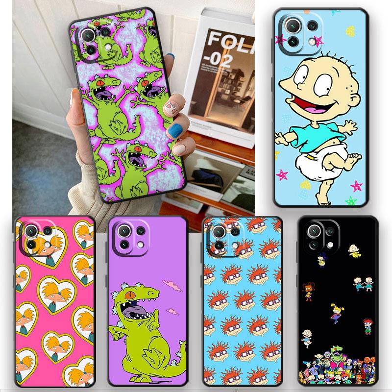 Custodia per Telefono Cartoon Amine-Rugrates per Xiaomi Mi Note 10 Pro 9T 10T 11T 10S 12 10 5G A2 Lite 9 SE 12X 11 Lite Copertura Morbida in TPU