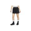 Sportbekleidung Air Letter Print Elastischer Bund Shorts Damen Unterteile Schwarz FB8055-010