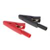 Clip 2mm Banana Female Adapter for Multi Meter Test Probe Black+Red