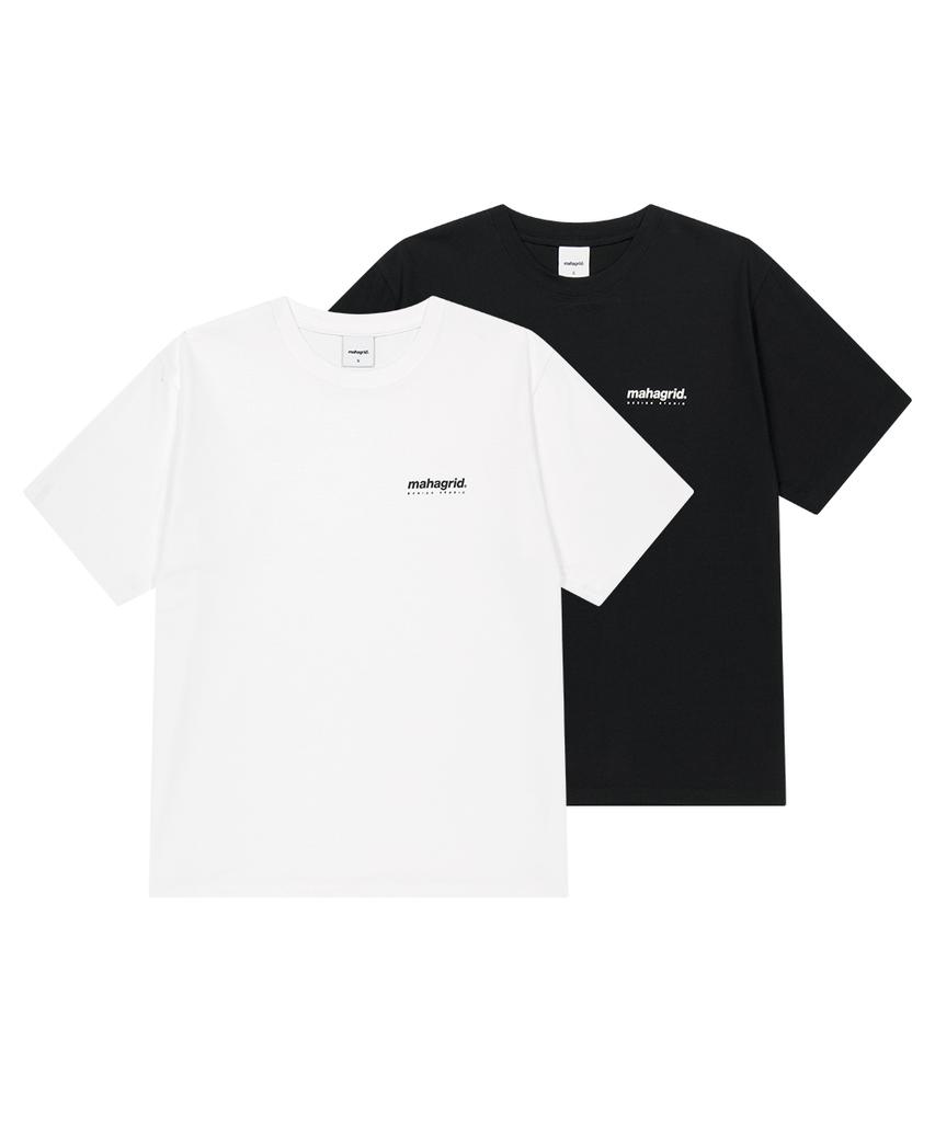 MAHAGRID 2Pack Origin Logo Tee Wh/Bk(Mg2Gmmt549A)