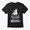 Funny Lama Cactus Llama Needs No Drama 100% Cotton T-shirt Mens Tees Top Made In the USA T-Shirt Tee Top Unisex