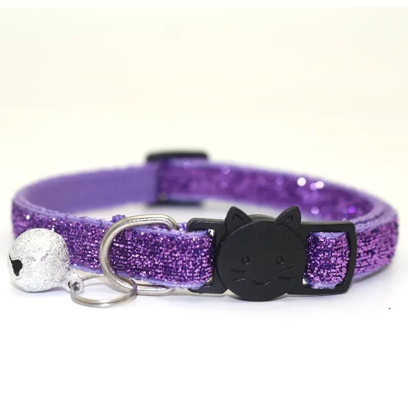 2022 Cat Collar Colors Reflective Breakaway Neck Ring Necklace Bell Pet Products Safety Elastic Adjustable With Soft Material