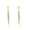 Korean Vintage Long Tassel Drop Earrings for Women Gold Color Geometric Fashion Jewelry Luxury Hanging