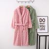 Yume Pajama Men's and Women's Matching Fleece Robe, Hotel/Winter Blanket, Warm and Fluffy Bath Robe/Loungewear for Fall and Winter (2XL, Beige)