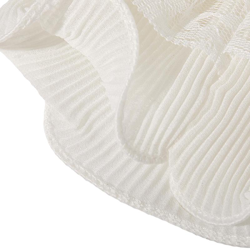 1Pair Spring Autumn Detachable Sleeve Cuffs Lace Cuffs Fake Sleeve Ruffles Elbow Sleeve Sun Protection Gloves Sweater Decorative