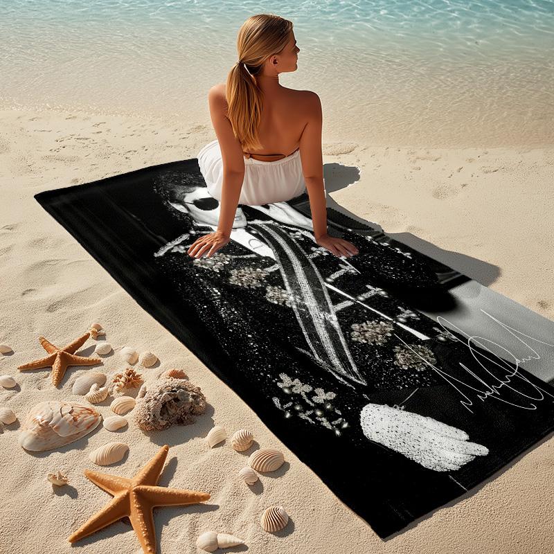 Michael Jackson Stylish Digital Printing Beach Towel Quickdrying Absorbent Blanket For Beach Pool Gym Travel
