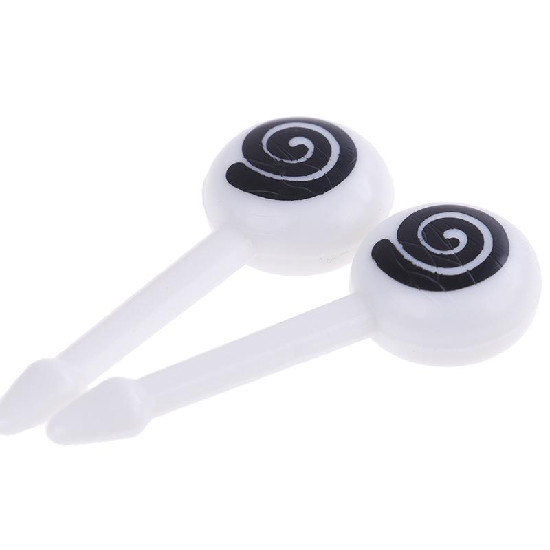10Pcs wiederverwendbare Auge Mini Obst Gabel Zeichen Cartoon Kinder Essen Picks Wüste Zahnstocher