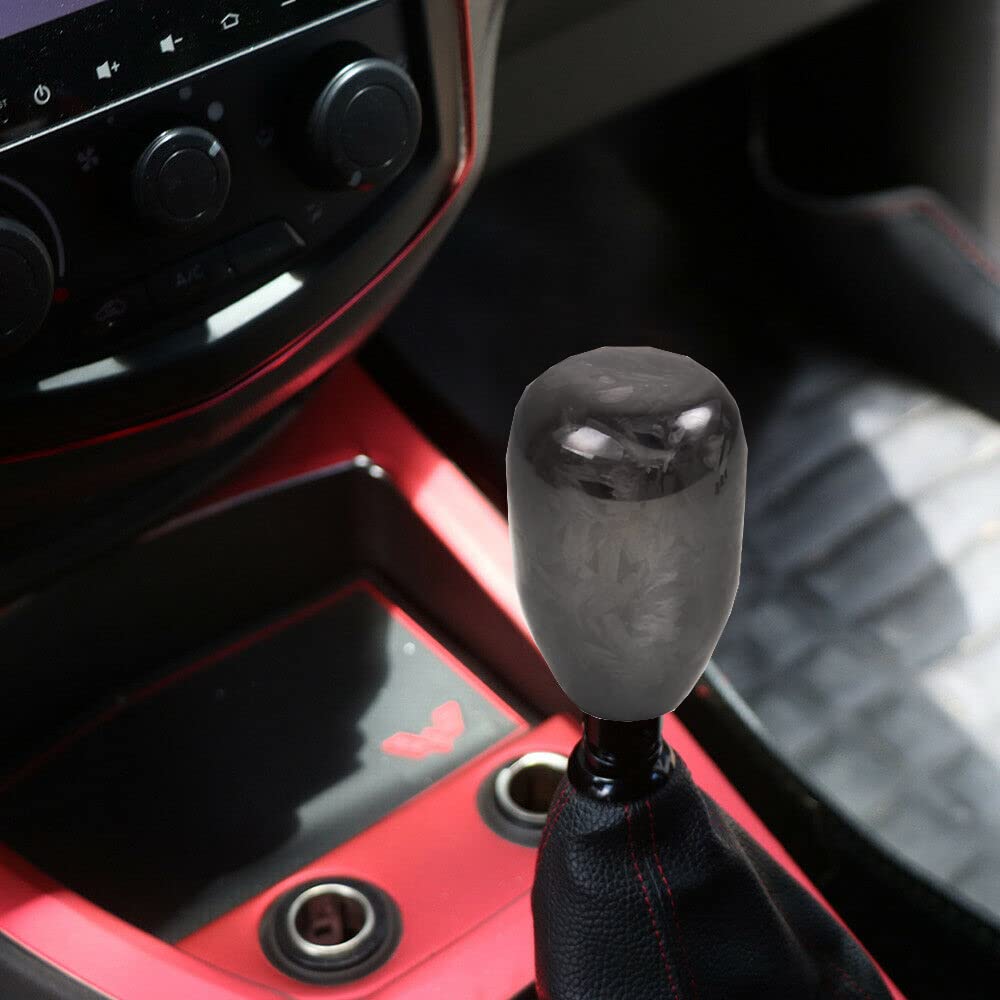 ZS Simple Aluminum Alloy Shift Knob with 3 Adapters for MT Cars, AT Cars,