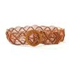 Women's Belt Fashion Retro Wax Rope Woven Waist Seal Ethnic Style Handwoven Extra Wide Waist Seal Paired with Skirt Coat Belt