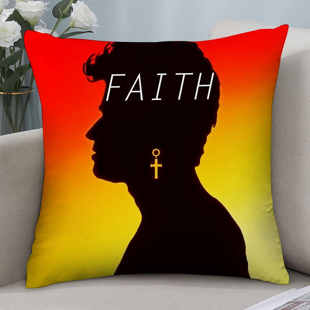 G-George Michael Singer Pillow Case Short Plush Pillow Covers Sofa Decorative Gift Home Double-sided Printing Cushion Cover