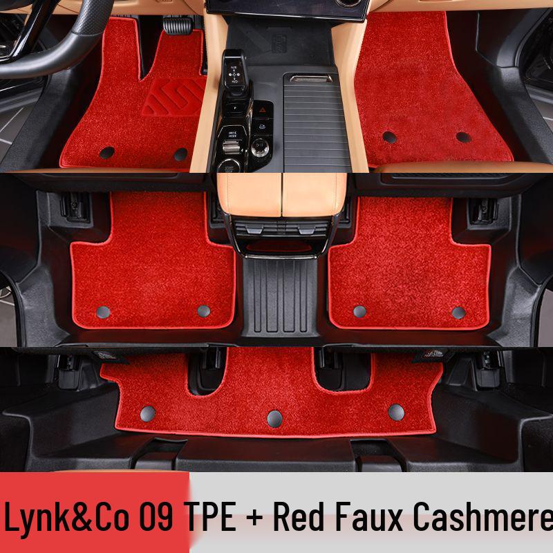 Lynk & Co 09 Full Coverage TPE Floor Mats for PHEV 6/7 Seat Models - Protective Car Accessories