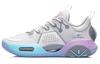 All City 9 Basketball Shoes Men's Low Top Pearl White/Orchid Purple ABAU113-1