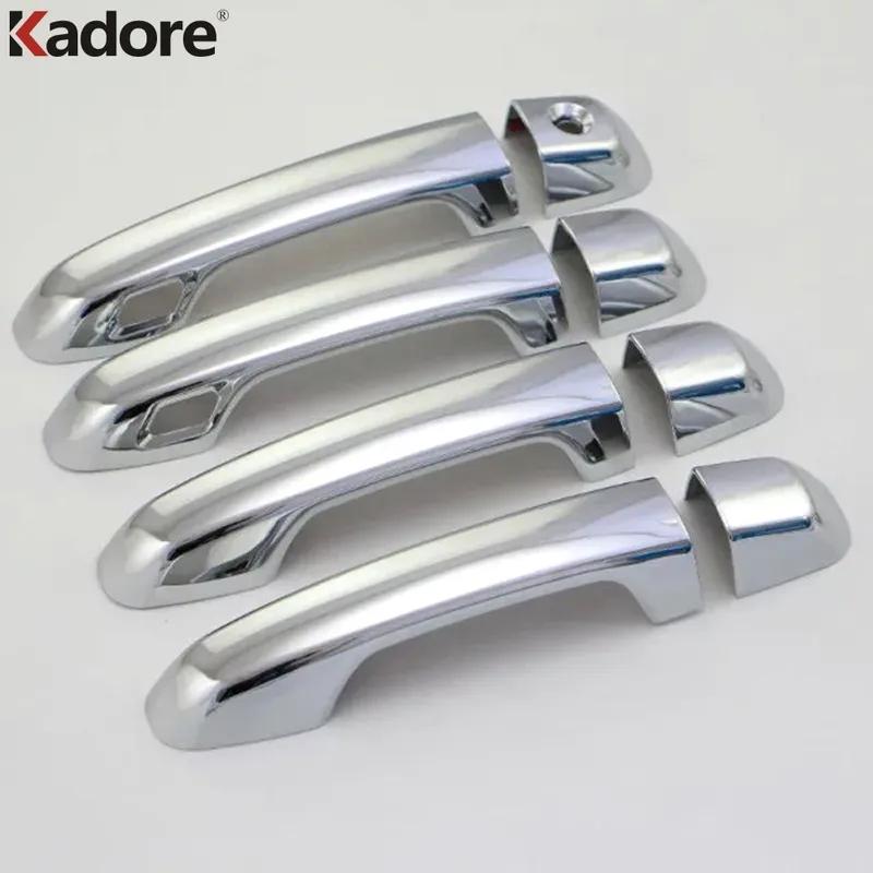 For Toyota Land Cruiser LC200 FJ200 Second Facelift 2016 2017 2018 Chrome Car Door Handle Cover Trim Accessories