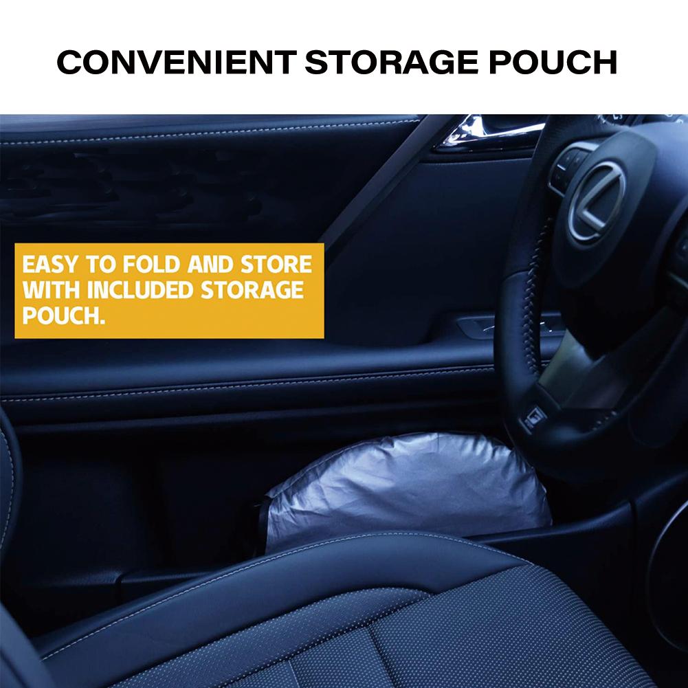 Copertura parasole per finestrino dell'auto Parasole Parabrezza Protezione visiera Parabrezza Pieghevole Protezione UV automatica Tenda Styling
