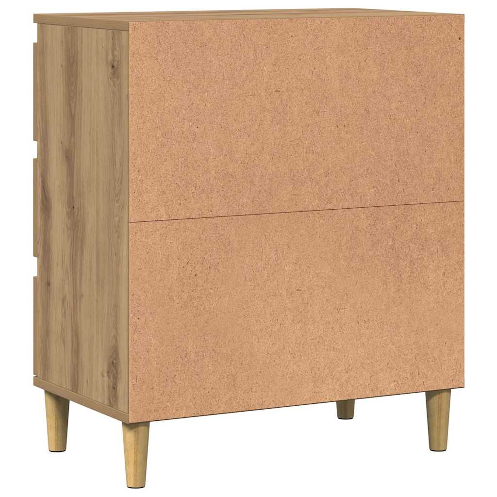 Vidaxl Chest of Drawers, Artisan Oak, 60X35X70 Cm, Wood-Based Material