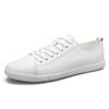 Bequeme Spaltlederschuhe Herrenmode Herren Freizeitschuhe Marke Mann Weiche Bequeme Ballerinas Herren Schnürschuhe Schwarz Weiß Sneaker
