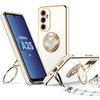 Beschermhoes - BOOLING - voor Samsung Galaxy A25 5G - Flexibel Siliconen - met Koord - Glanzende Ring