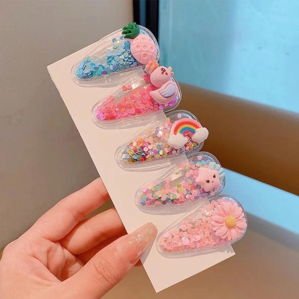 Summer Cute Cartoon Fruit Hairpin Children Girls Hair Clip Broken Hair Side Clips Bangs Clip for Little Girls Sweet Headwear New