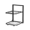 Support à casseroles de cuisine Organisateur d'ustensiles de cuisine polyvalent Support de rangement à casseroles réglable multicouche avec forte capacité de charge pour sous évier