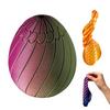 3D Printed Easter Egg Toy Stress Relief Spiral Egg Fidget Toy Twisting Egg Puzzle Office Desk Toy Easter Basket Stuffers Party Favors