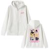 Anime Oosaki Nana Zipper Hoodie Black Stones Komatsu Nana Zip Up Jacket Men Women Manga Grunge Zip Up Sweatshirt Y2k Streetwear