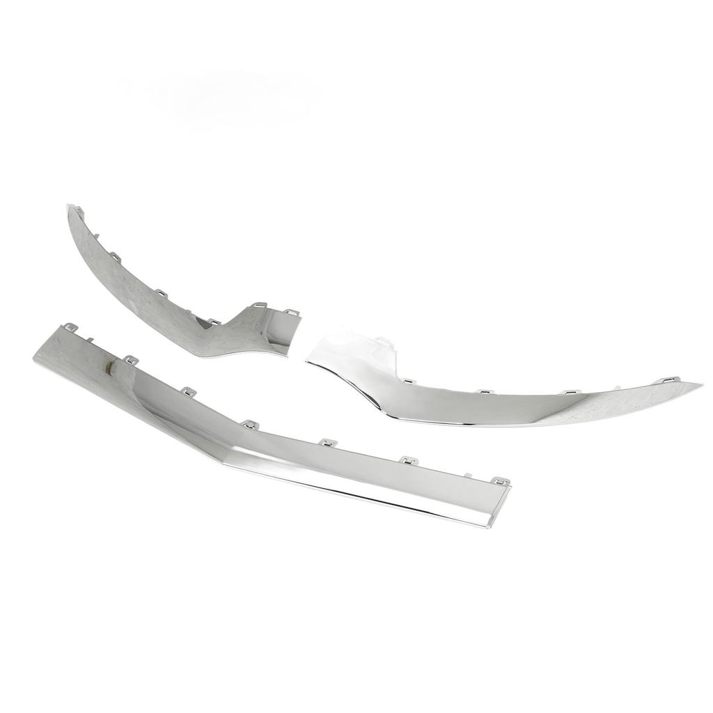 3pcs Gloss Chrome Front Bumper Lower Trim Replacement for Mercedes?Benz E?Class C207 Coupe AMG Line