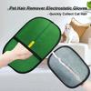 Gant Brosse Statique pour Enlever les Poils d'Animaux, Brosse Électrostatique Réutilisable pour Chat Chien, Outil Gant de Toilettage Enlève-Poils pour Animaux