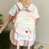 Junior High School Student Schoolbag Female Cute Color Large-capacity Computer Backpack Lightweight High School College Student Travel Backpack Tide