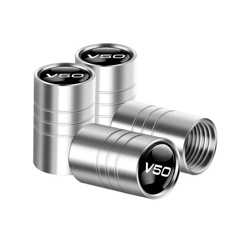 4pcs Car Badges Wheel Tire Valve Stem Caps Covers Auto Accessories For Volvo XC90 XC60 C30 S60 C70 XC40 V40 XC70 V70 V60 S80 S90