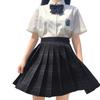 Uniformă COSSA JK Pliată Uniformă Fată Liceu Fustă Carouri Perfectă pentru Foto Divertisment Cultural Set Fustă, Fustă, Cosplay, Set, Panglică,