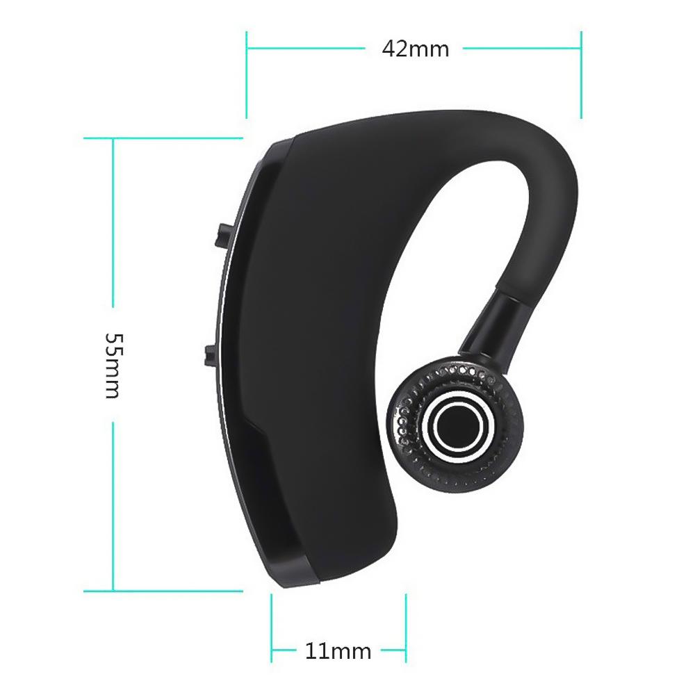 Căști fără fir Bluetooth 5.0 Căști de afaceri Căști cu cârlig pentru ureche Căști stereo HiFi cu reducere a zgomotului cu microfon HD