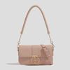 2025 Women's Versatile Pink Textured Crossbody Chain Baguette Bag