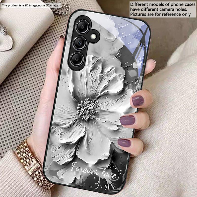 Plants In Oil Painting For Samsung A20 30 22 23 24 25 26 31 32 A33 34 35 42 50 51 52 53 54 55 56 70 71 72 73 Glass Phone Case