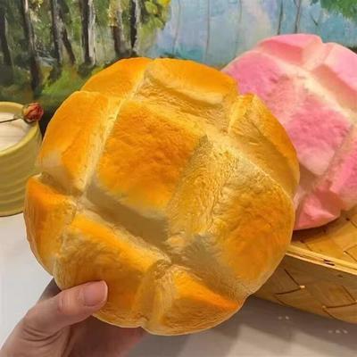 Soft Bread Squishy Stress Relief Fidget Ball Simulated Toast Slow Rising Anti Stress Squeeze Toy Soft Sensory Squishies Gifts