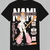 One Piece Cat Burglar Nami Unisex T-shirt 2026 Summer New Popular Anime Print American Casual Parent-child Short Sleeved Shirt
