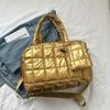 Stylish Large Capacity Women's Sling Bag In Black Silver Gold And Gray Perfect For Everyday Use