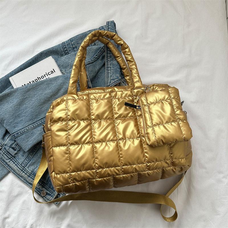 Stylish Large Capacity Women's Sling Bag In Black Silver Gold And Gray Perfect For Everyday Use