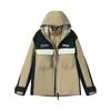 Original Fashion Casual Sports Versatile Color Block Workwear Two-Piece Hooded Down Jacket Men Outerwear Moss-Brown F11M549921FLK