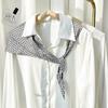 Versatile Simulated Silk Scarf Japanese Student Female Scarf Small Shawl Cute Triangle Scarf Thin