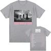 T-shirt Tour 2025 Nero e Rosa Estate Manica Corta Magliette da Uomo Moda T-shirt Band Coreana Streetwear Unisex Uomini Donne#Colore(1)