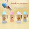 Pet Ice Cream Trash Can with Trash Bag Holder & Dog Poop Scooper