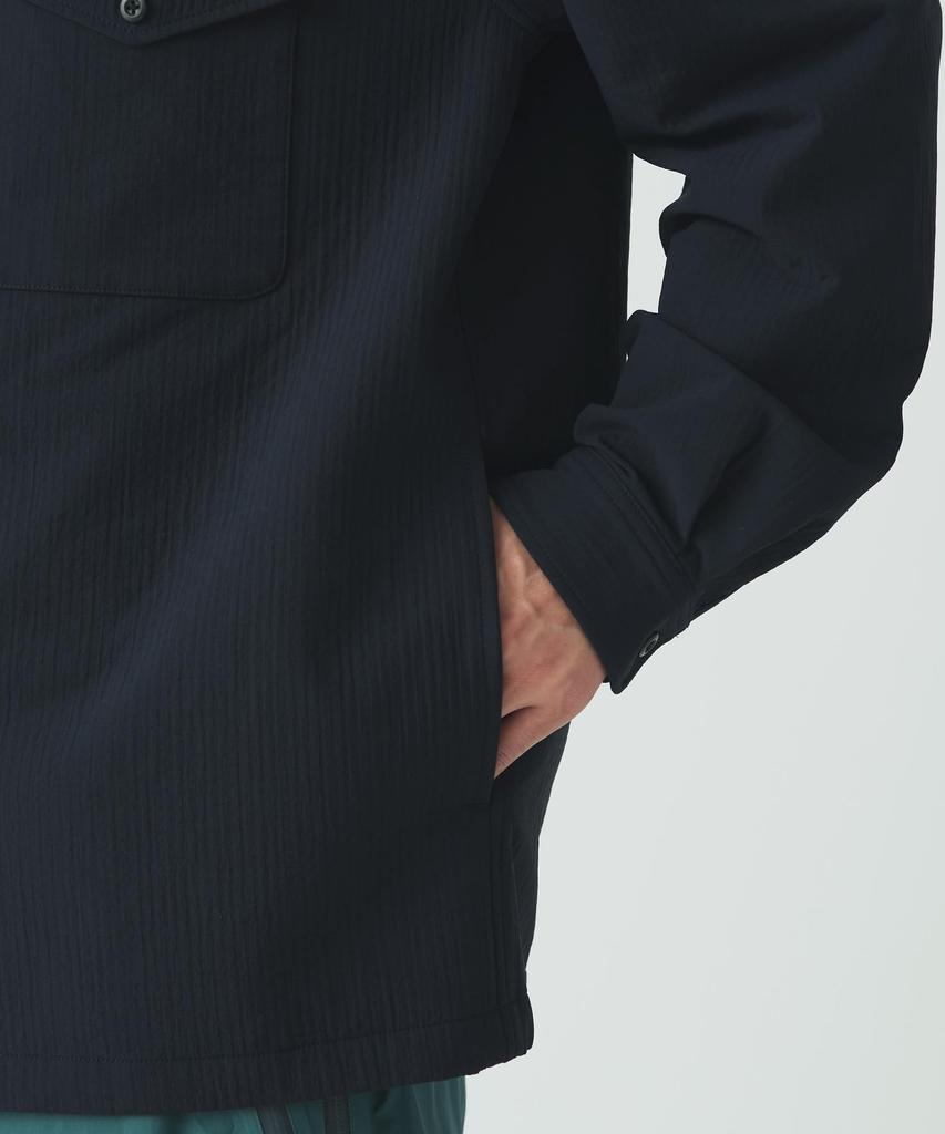 Snow Peak Easy Cloth Hooded Shirt Long DARK Size M SH-25AU006 - Tops, Shirt, Sleeve, Men's/Women's, NAVY,