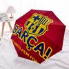 FC Barcelona  Pattern, Automatic Folding Umbrella, Portable and Foldable Design, 8 Ribs, a Christmas or Birthday Gift.