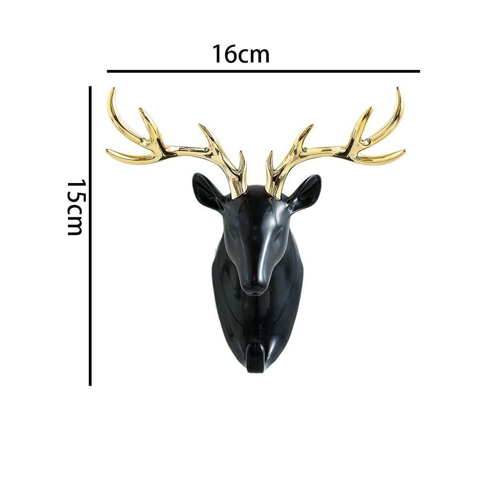 ABS Deer Head Hanging Hook Animal Home Decoration New Deer Antler Decoration Hook